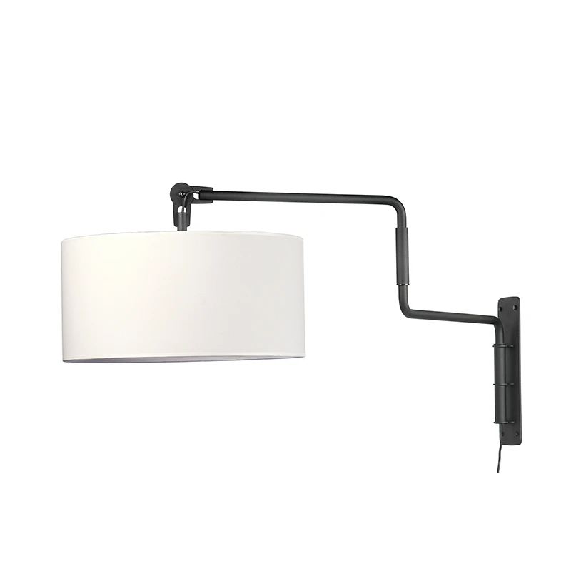 Swivel wandlamp - Black/white