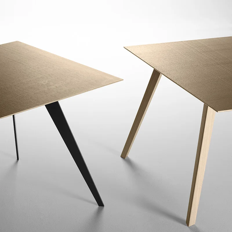 Aise eettafel rectangular top / metallic legs 190