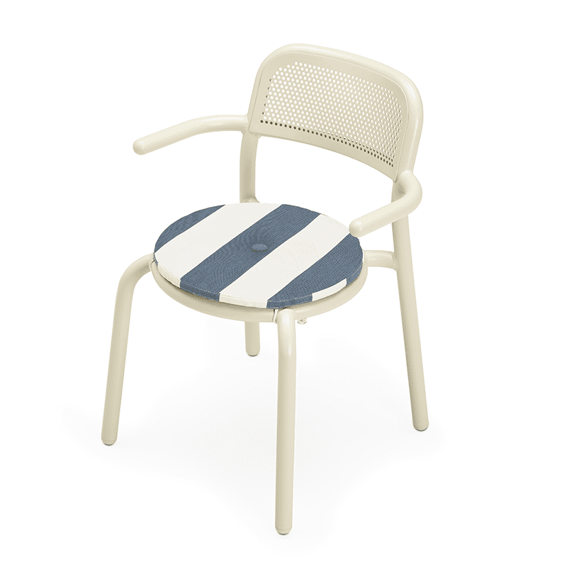 Toni chair pillow - Stripe ocean blue