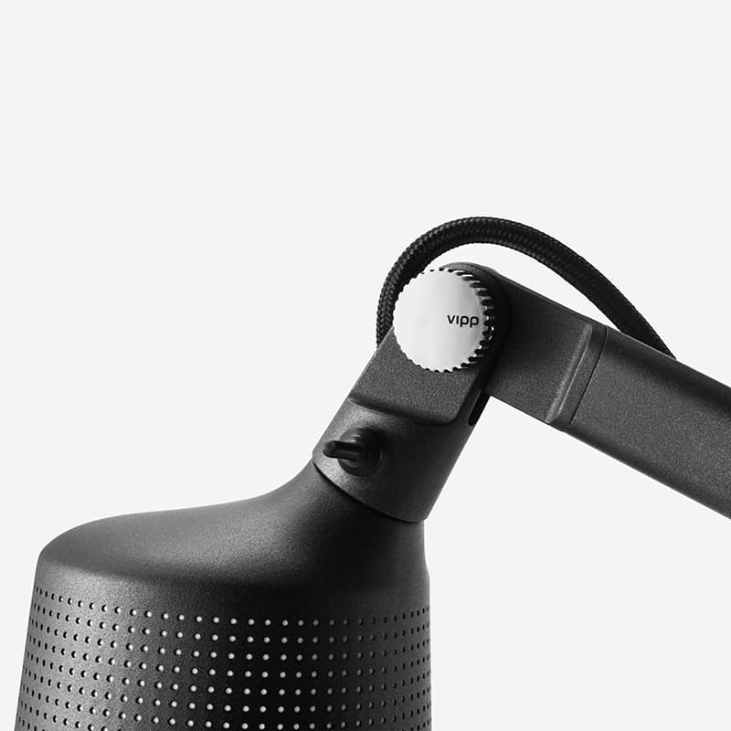 Vipp 525 floor reading lamp - Black