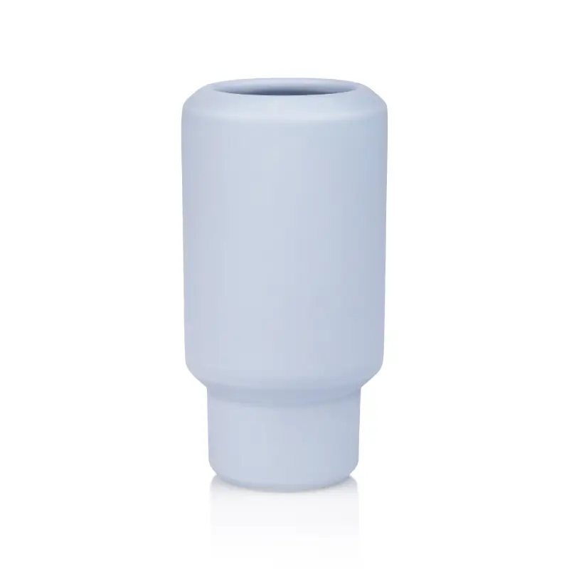 Fumario ceramic vase small - Blue fog