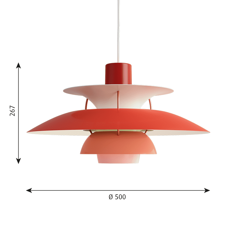 PH5 hanglamp - Hues of Red