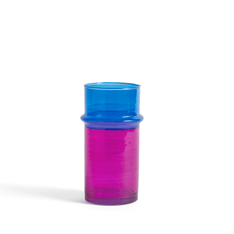 Moroccan Vase S - Pink and blue