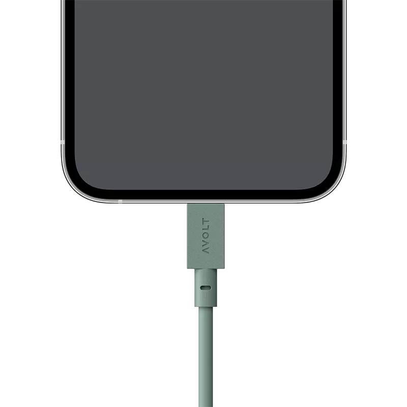 Cable 1 (USB A to lightning) - Oak Green