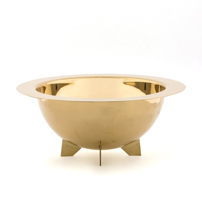 Brass salad bowl cosmic diner-lunar