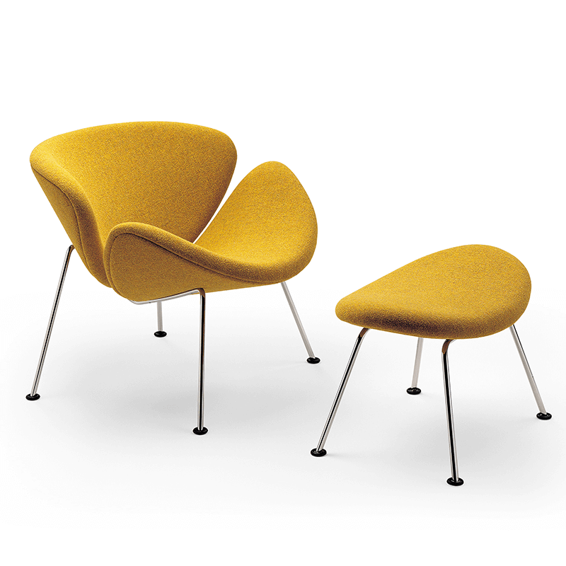 F 437B Orange Slice fauteuil - Hoog