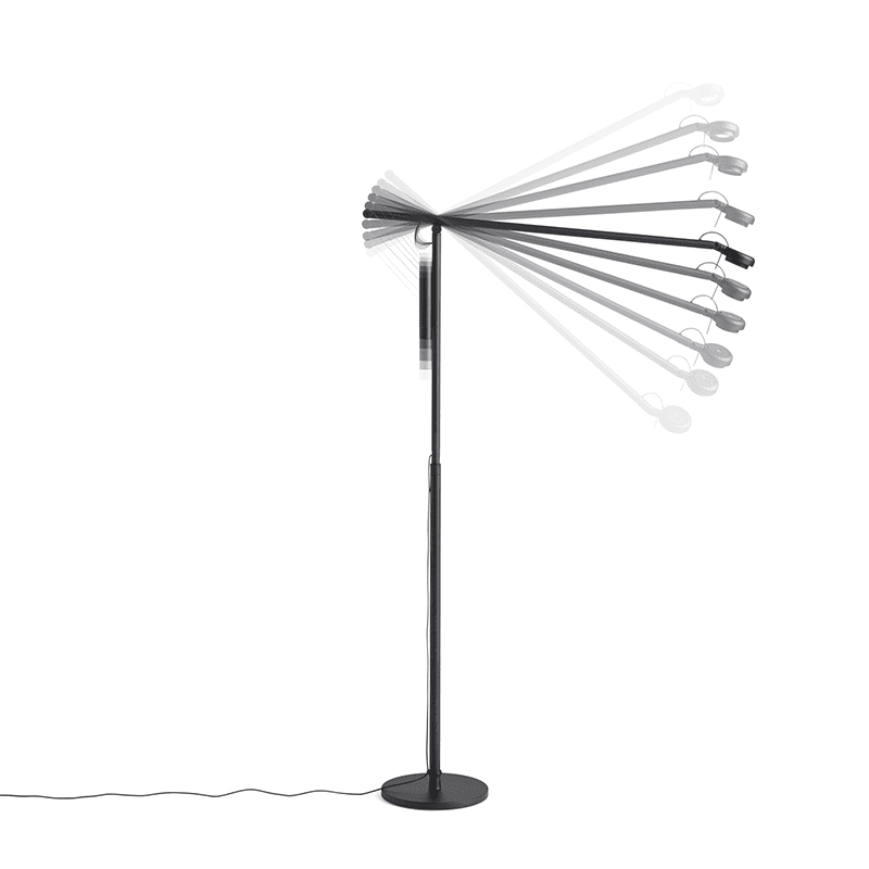 Fifty-Fifty vloerlamp - Soft Black