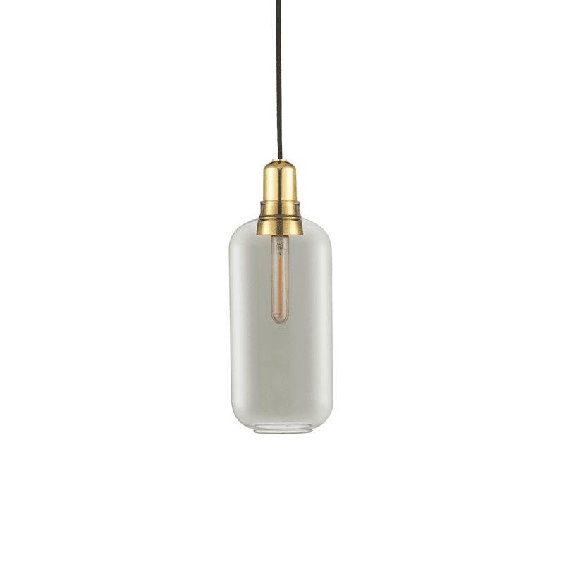 Amp Lamp Large Smoke/Brass