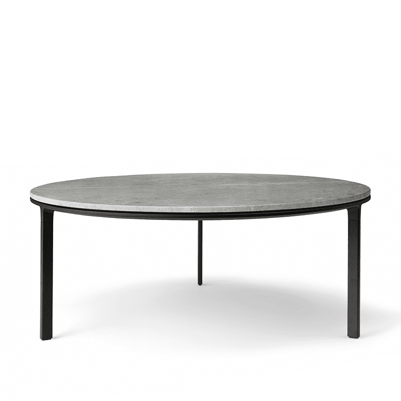 Vipp 425 coffee table, 90 Marble - Light grey
