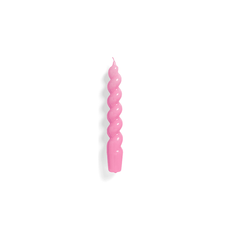 Candle Spiral - Dark pink