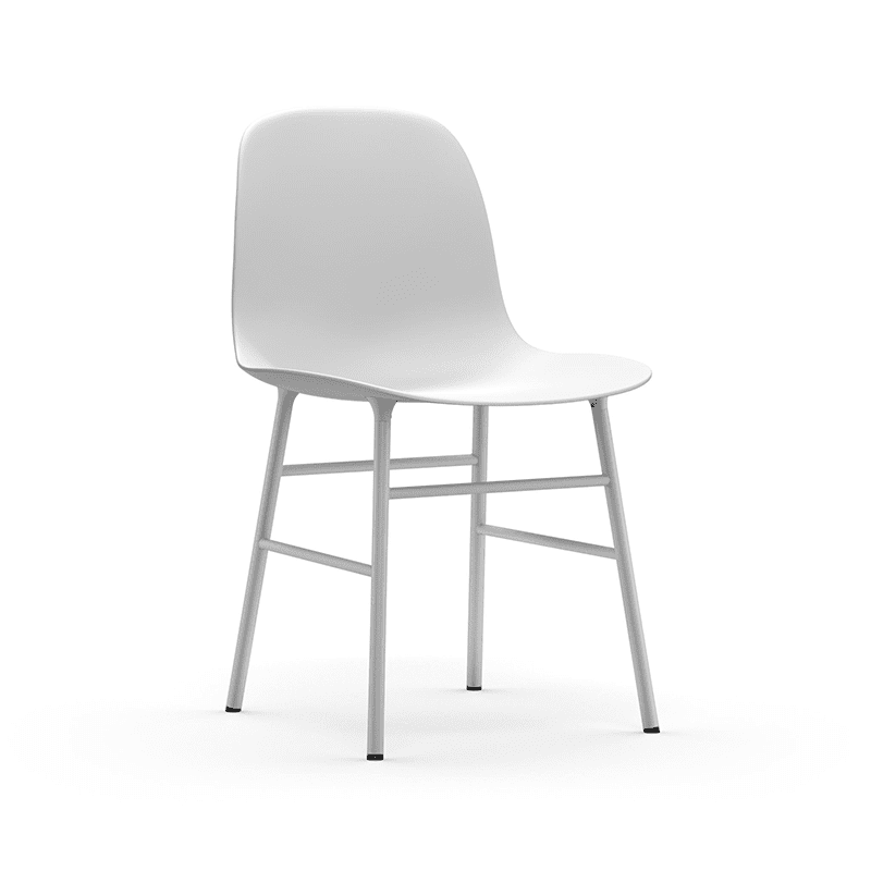 Form Chair White/Black