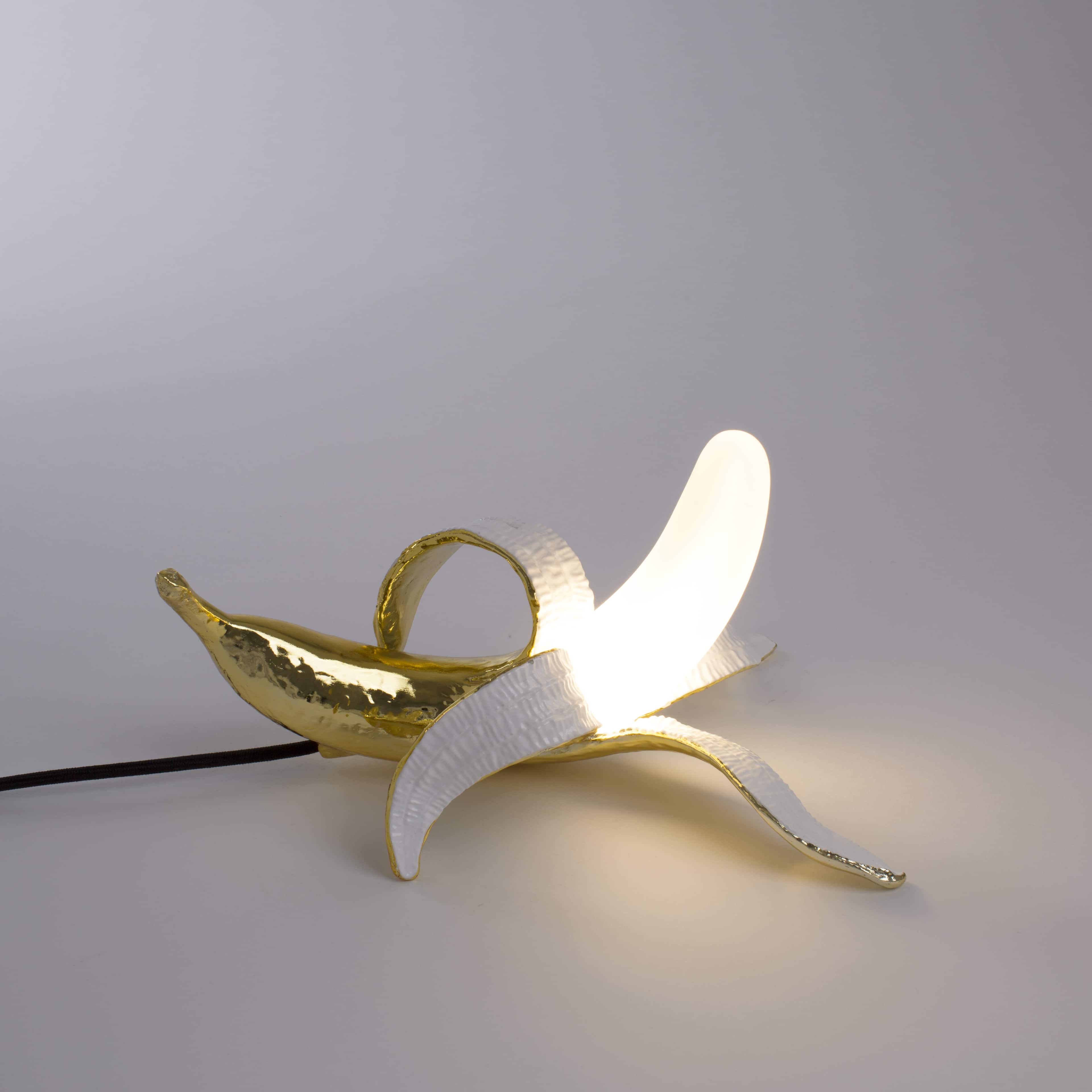 Banana tafellamp - Dewey - Gold