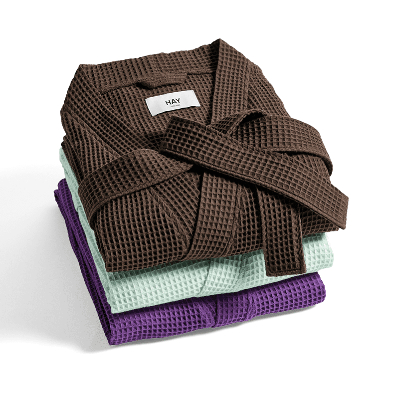 Waffle Bathrobe - Vibrant purple