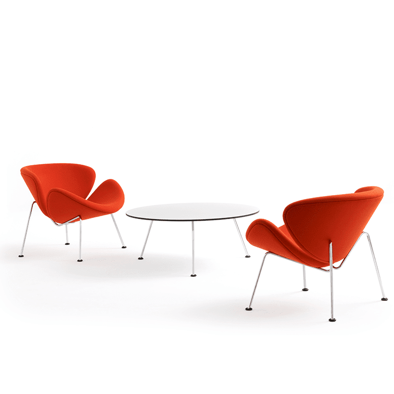 F 437B Orange Slice fauteuil - Hoog