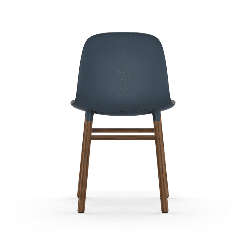 Form Chair Blue/Walnut