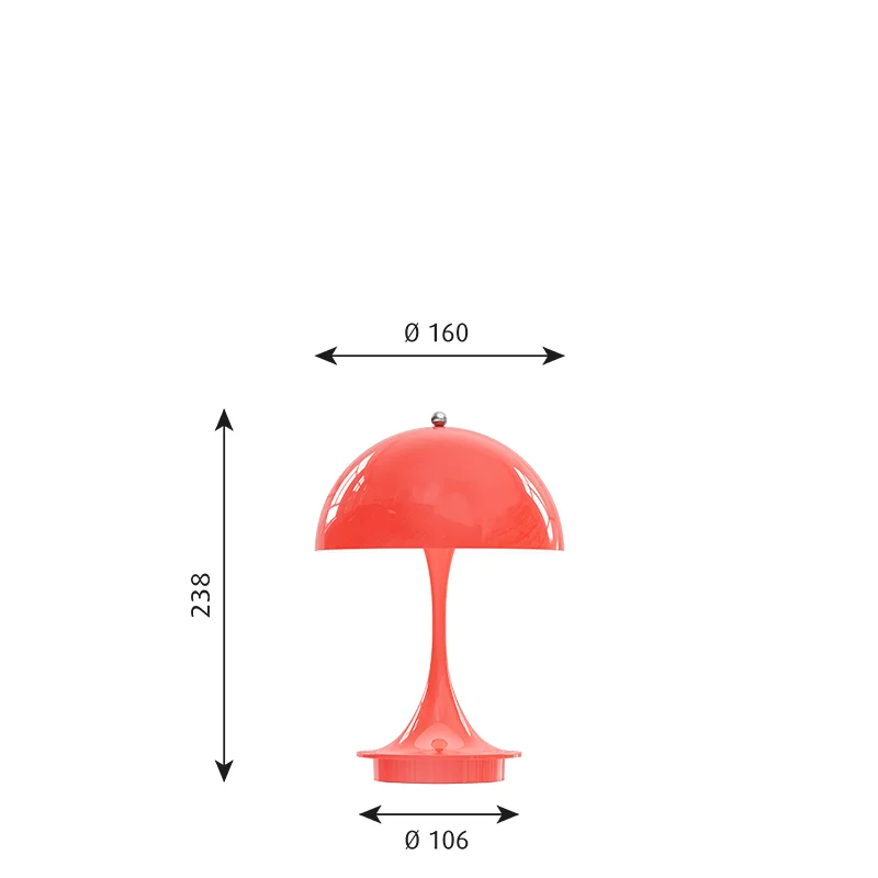 Panthella Portable V2 lamp - Koraal