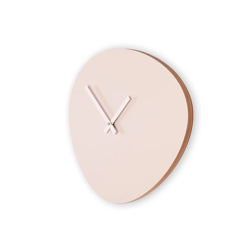 Wall clock pebble - Sandy grey/off white