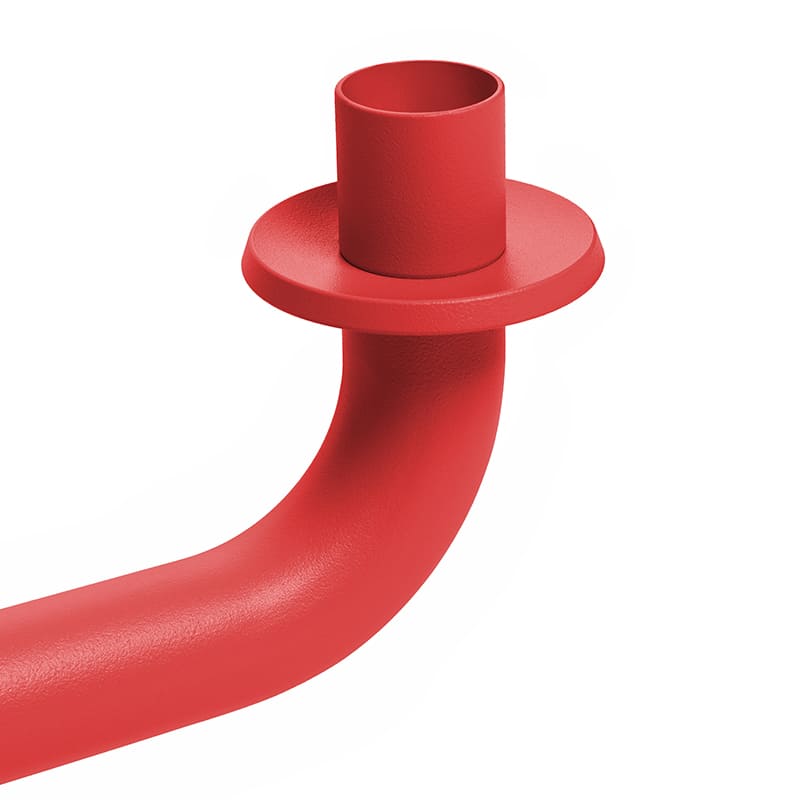 Toni candle holder - Industrial red