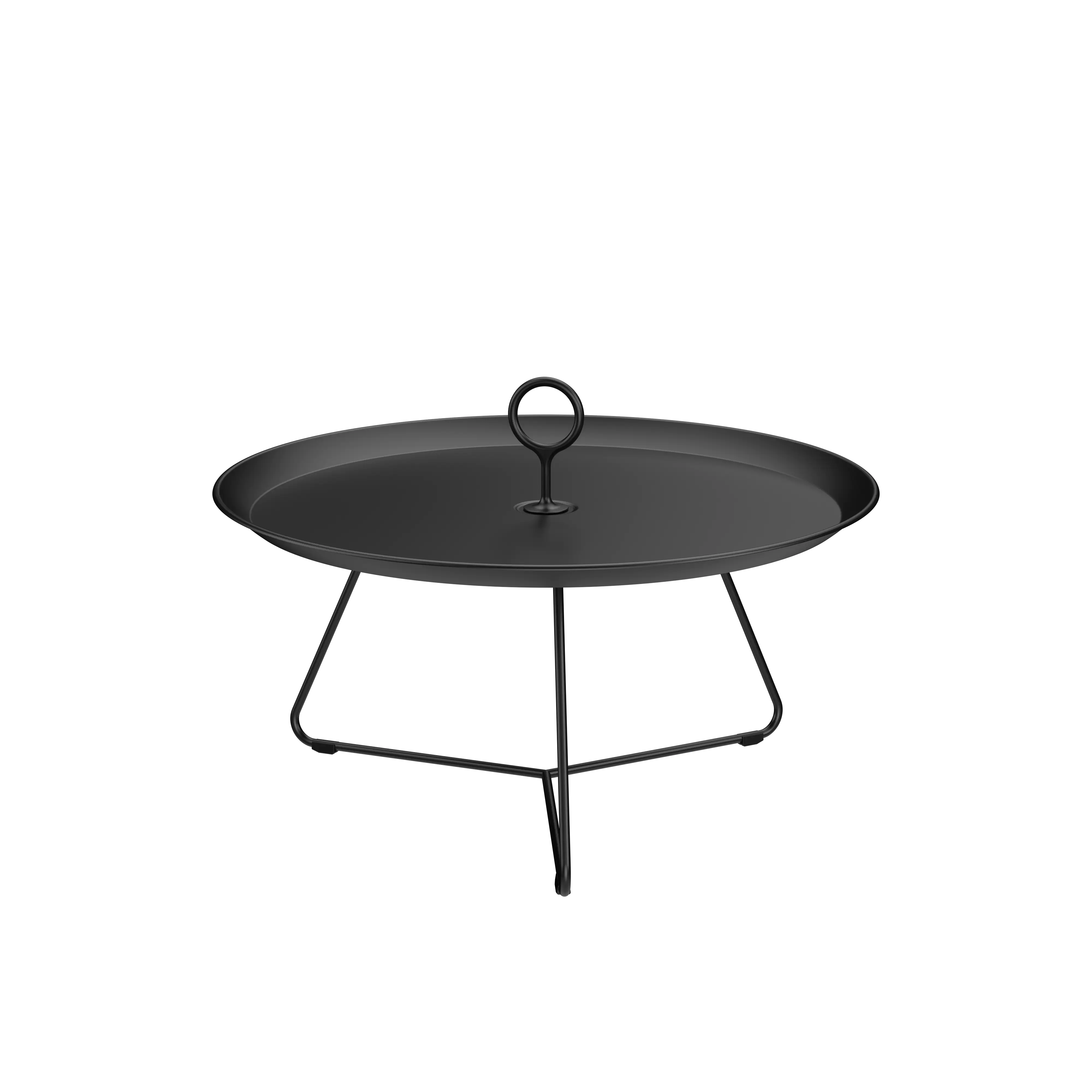 Eyelet tray table 70 cm - Black