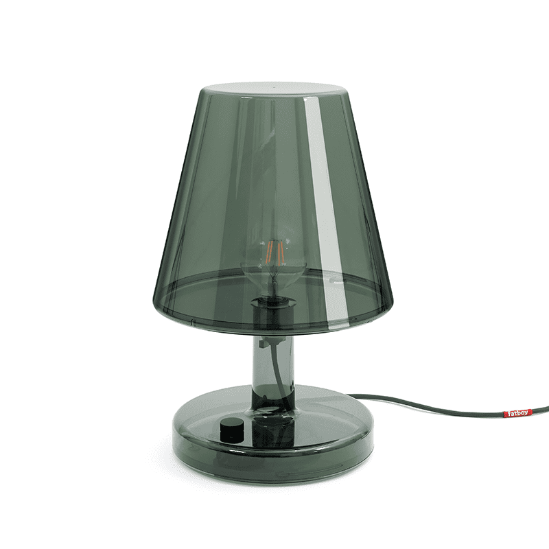 Trans-parents tafellamp - Dark grey
