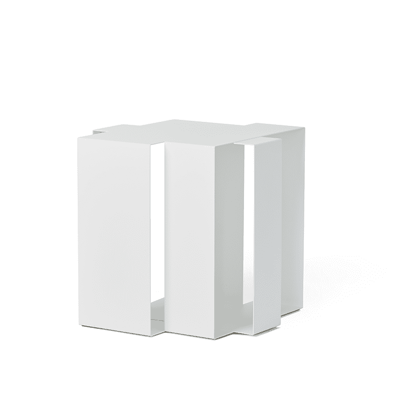 Shifted Square sidetable - White