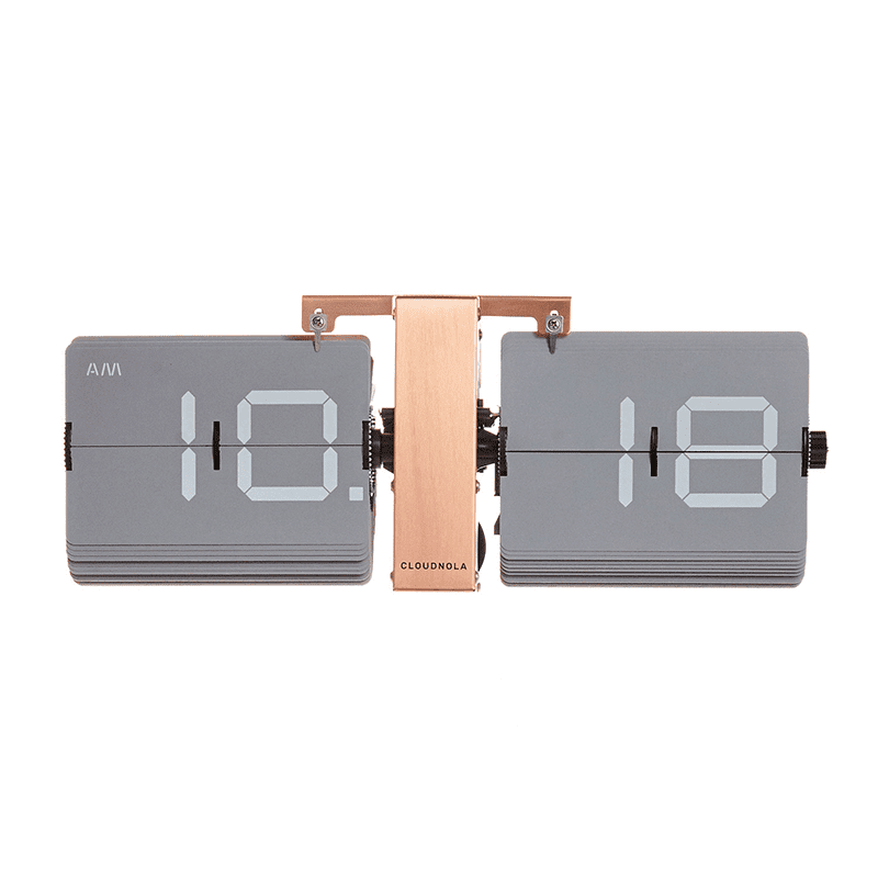 Flipping Out klok - Grey/rose gold