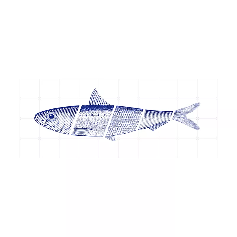 Blue fish - large