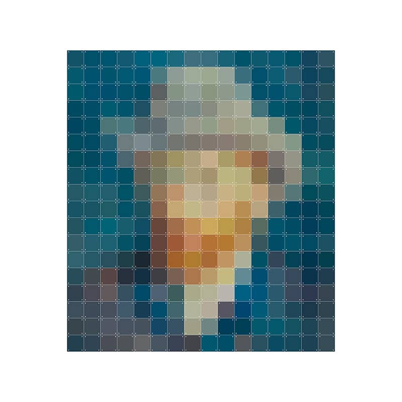 Van Gogh petrol pixel - large