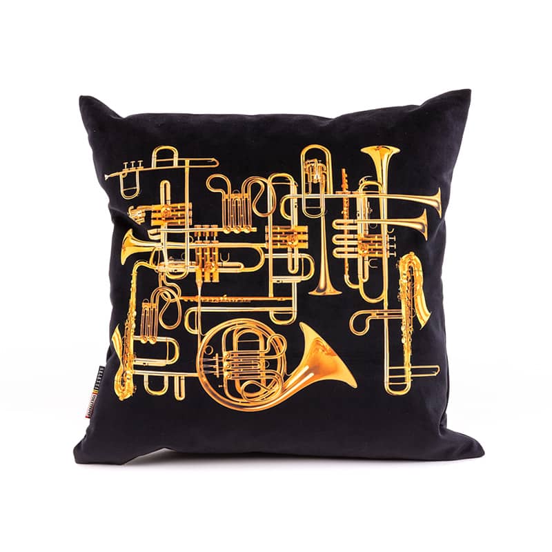Toiletpaper cushion with plume padding - Trumpets