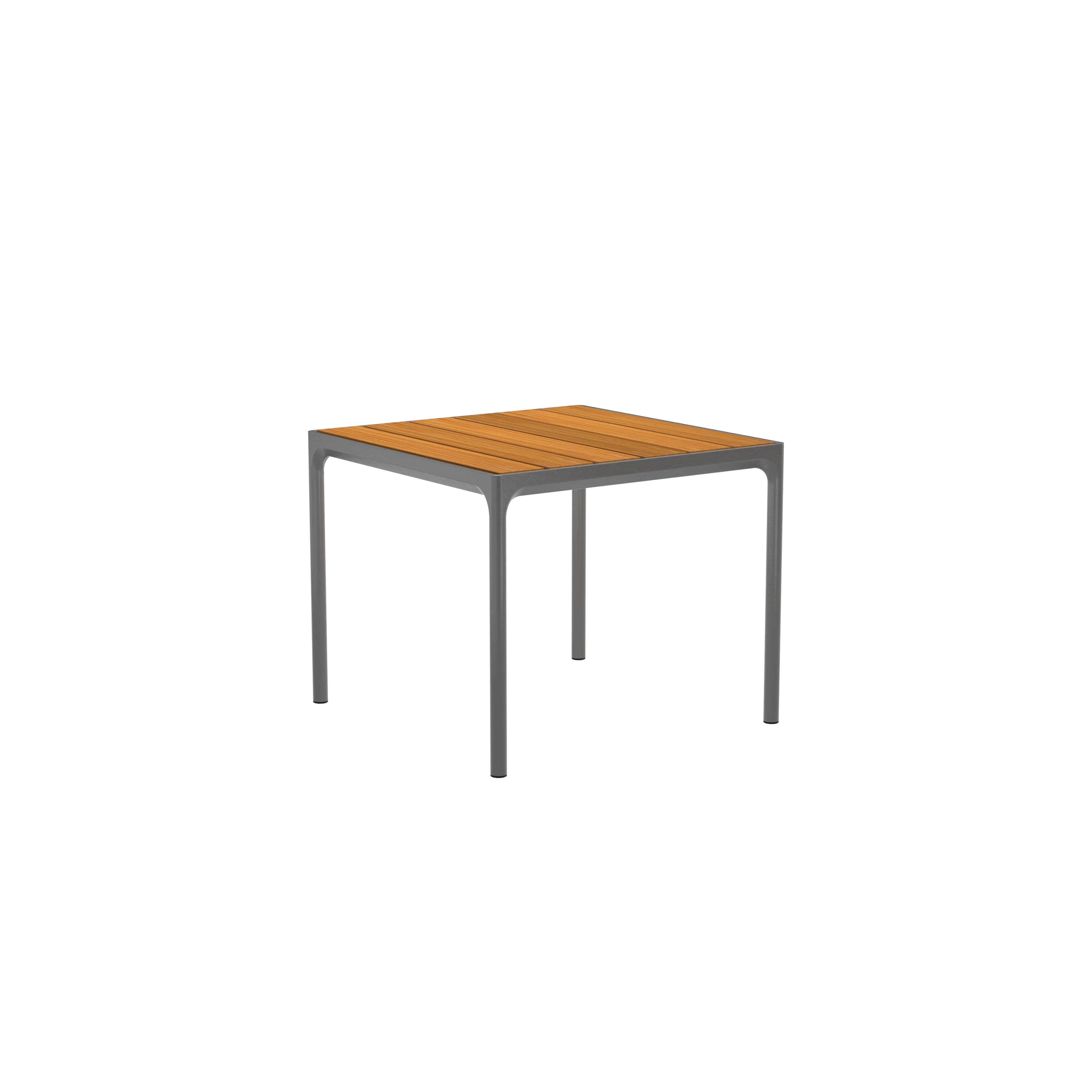 Four dining table 90 x 90 cm - Bamboo, grey