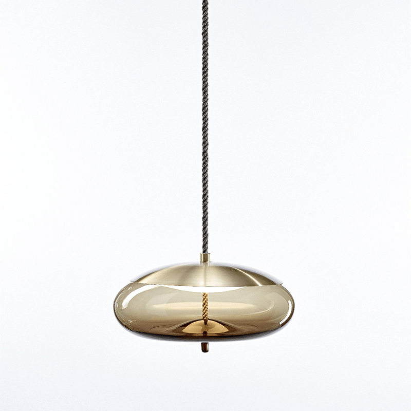 Knot small Disco hanglamp glossy - Brass