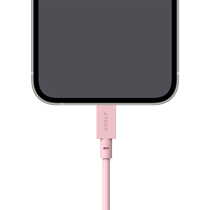 Cable 1 (USB A to lightning) - Old Pink