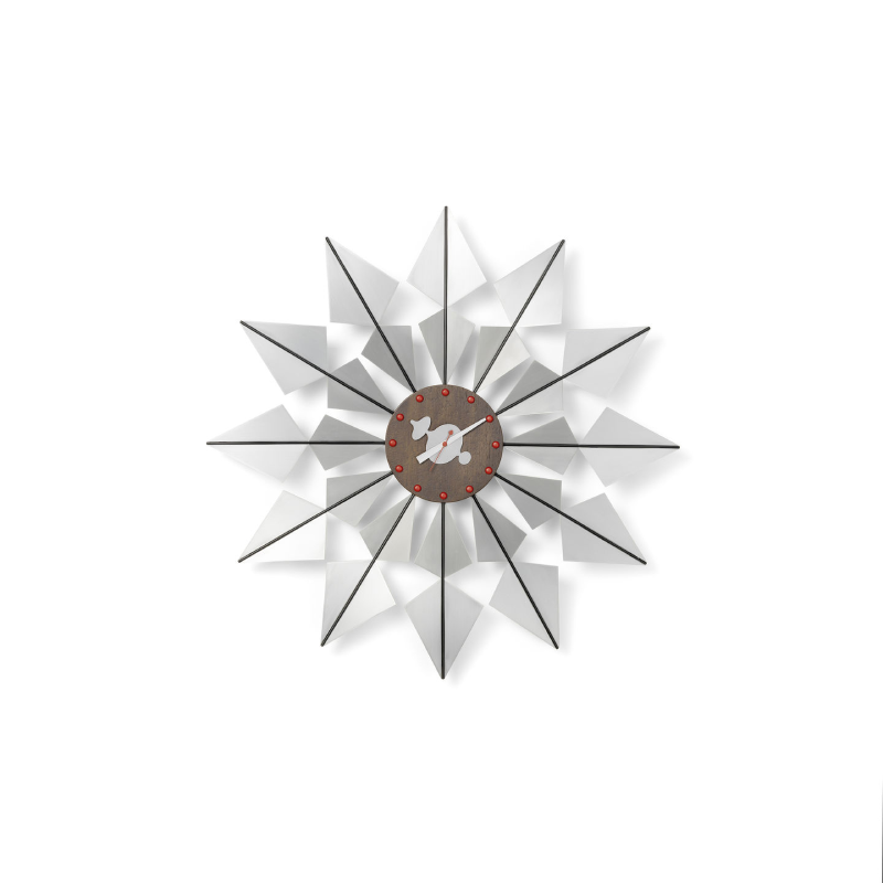 Flock of Butterflies Clock - Aluminium