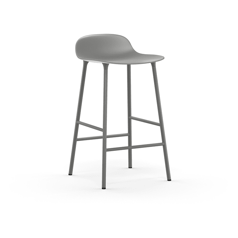 Form Barstool 65 cm Grey/Grey