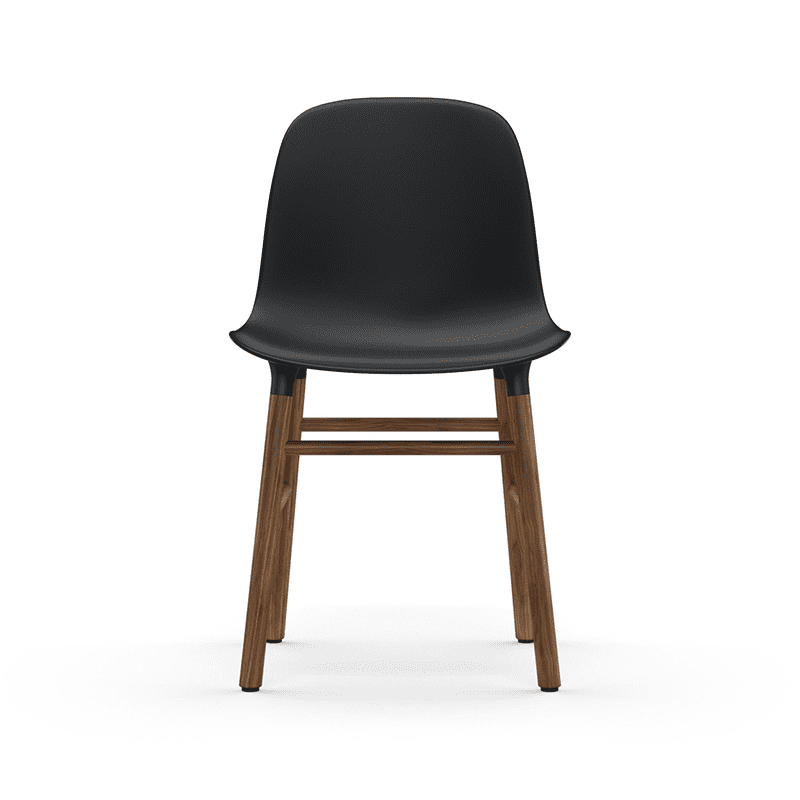 Form Chair Black/Walnut
