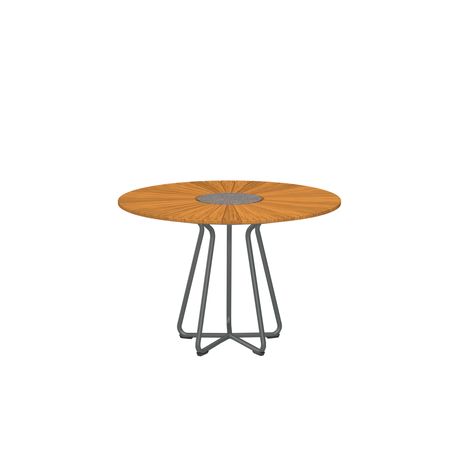Circle dining table 110 cm - Bamboo, grey