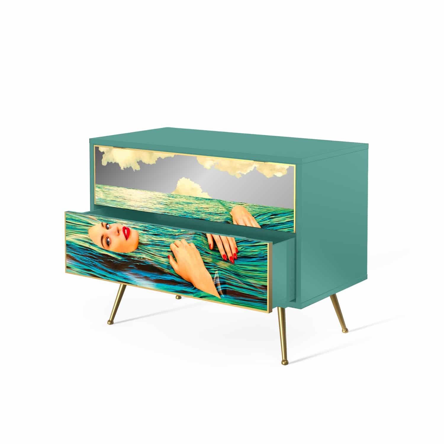 Chest of two drawers toiletpaper - Sea girl