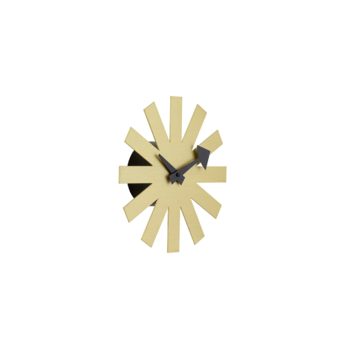 Asterisk Clock - Brass