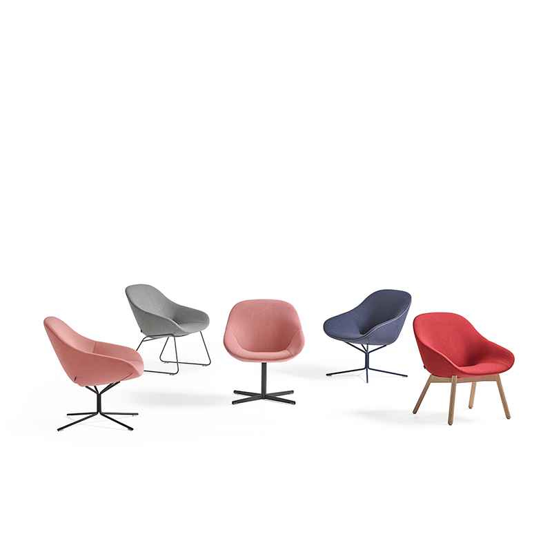 Beso lounge fauteuil - 4-teens, draaivoet met retour mechanisme