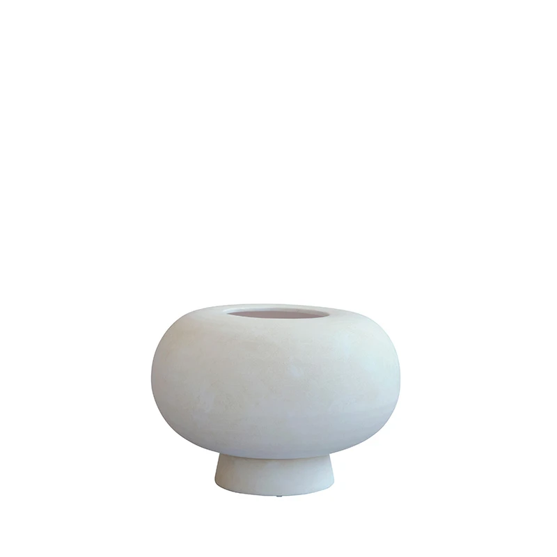 Kabin Vase Fat bone - White