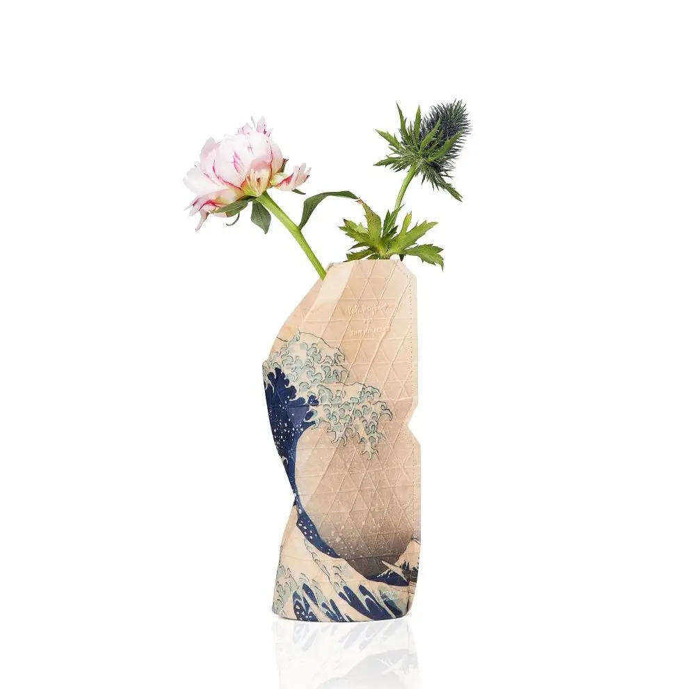 Paper Vase Cover Small - The Wave