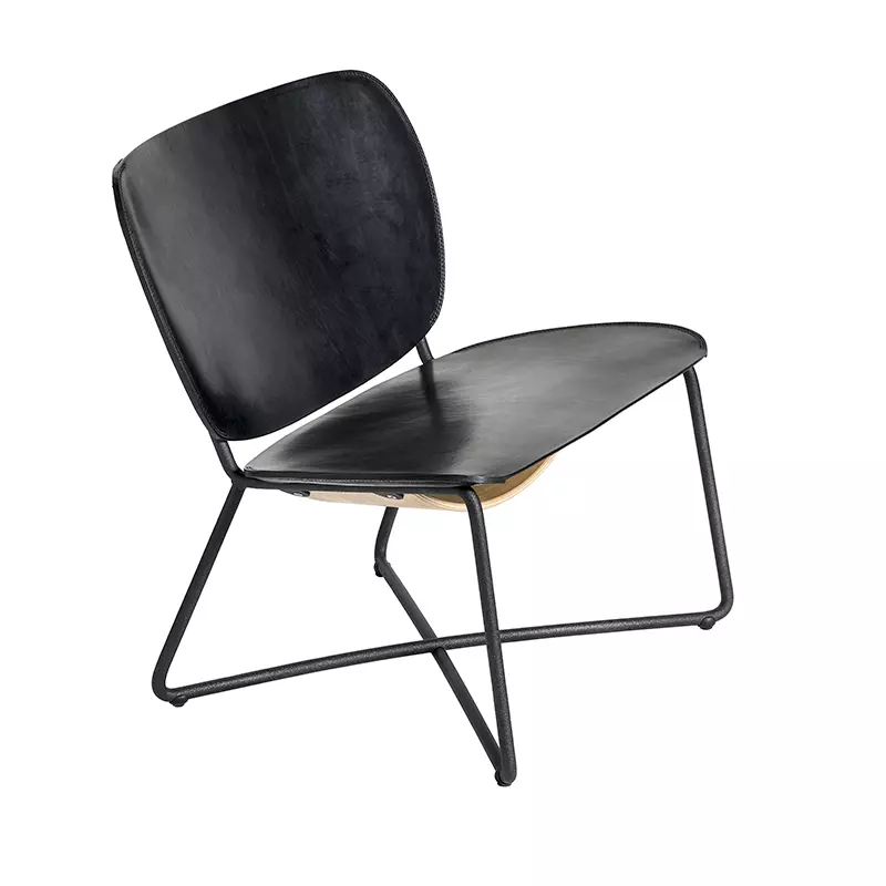 Miller lounge chair - Black seat/black frame