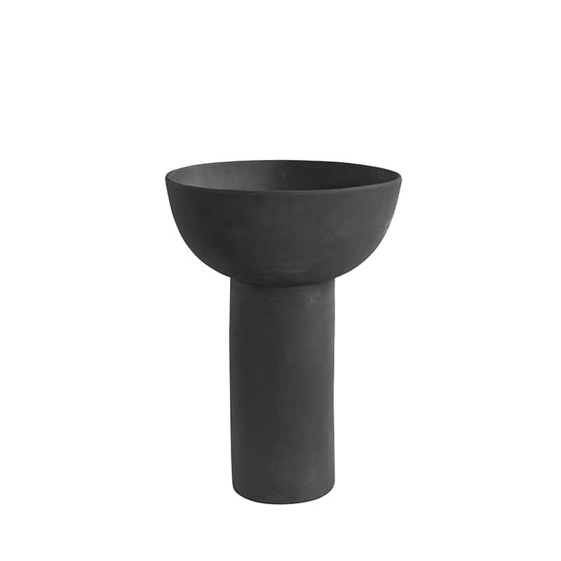 Block Vase big - Dark grey