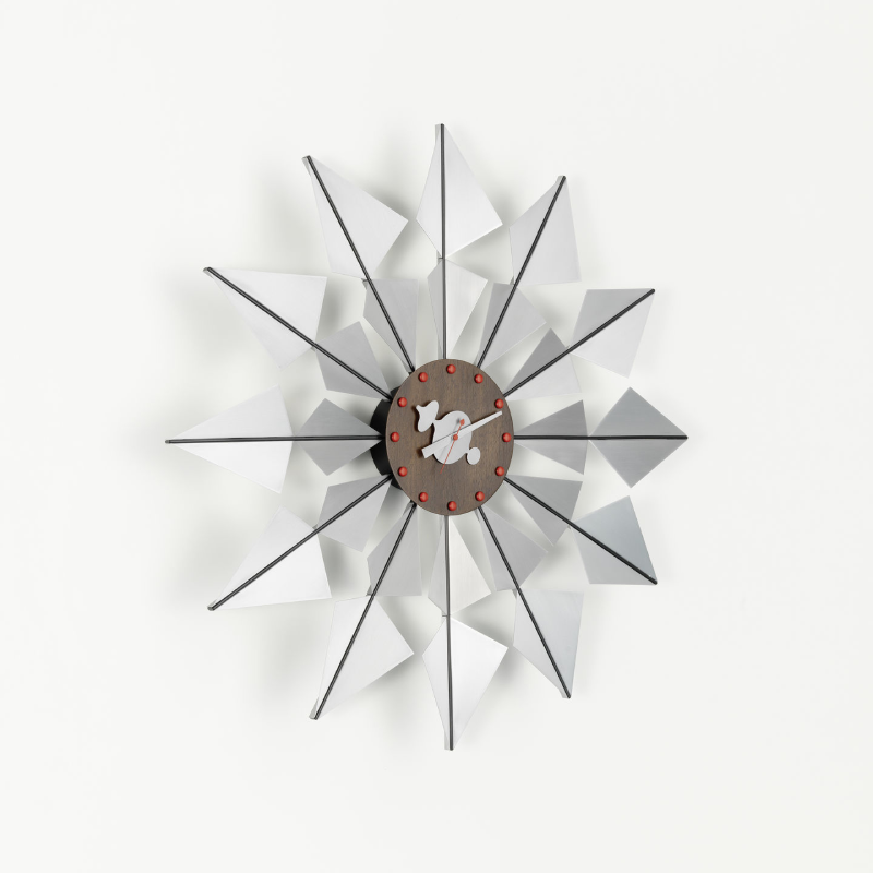 Flock of Butterflies Clock - Aluminium