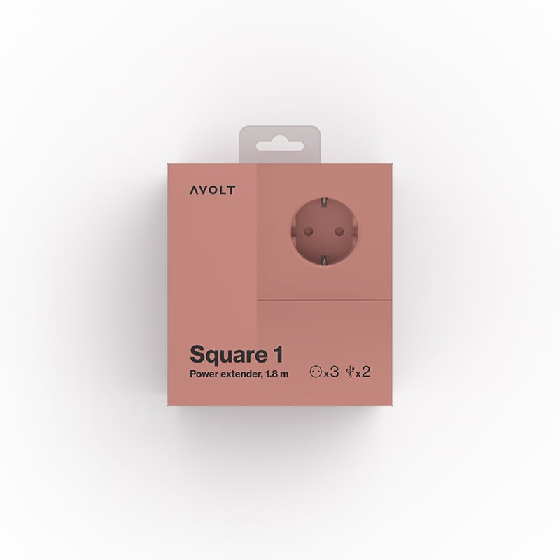 Square 1 USB & Magnet - Old Pink