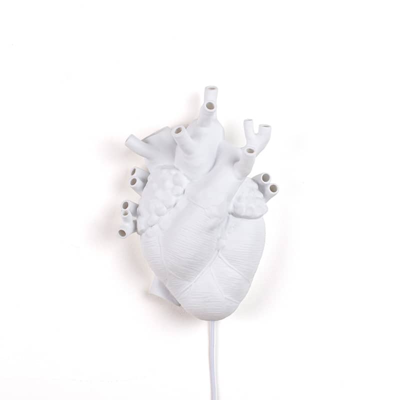 Heart lamp porcelain