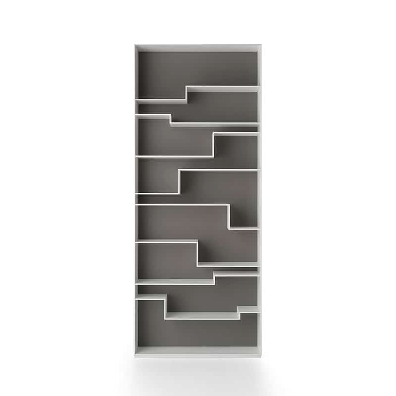 Melody boekenkast - White X042 / Medium grey X093