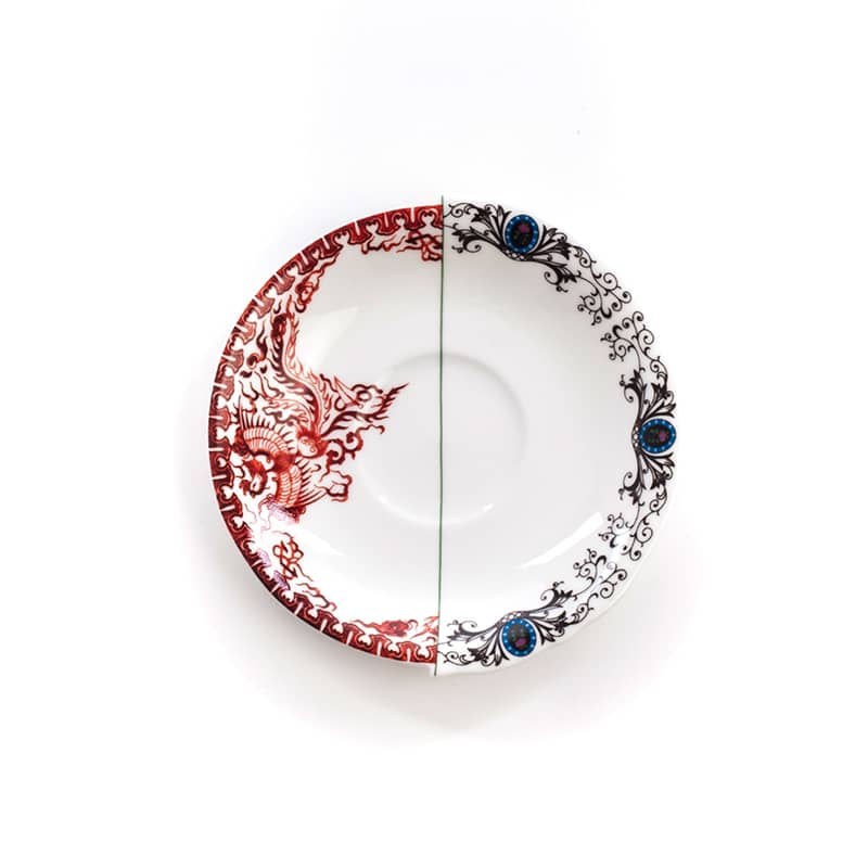 Hybrid-zora teacup with saucer in porcelain