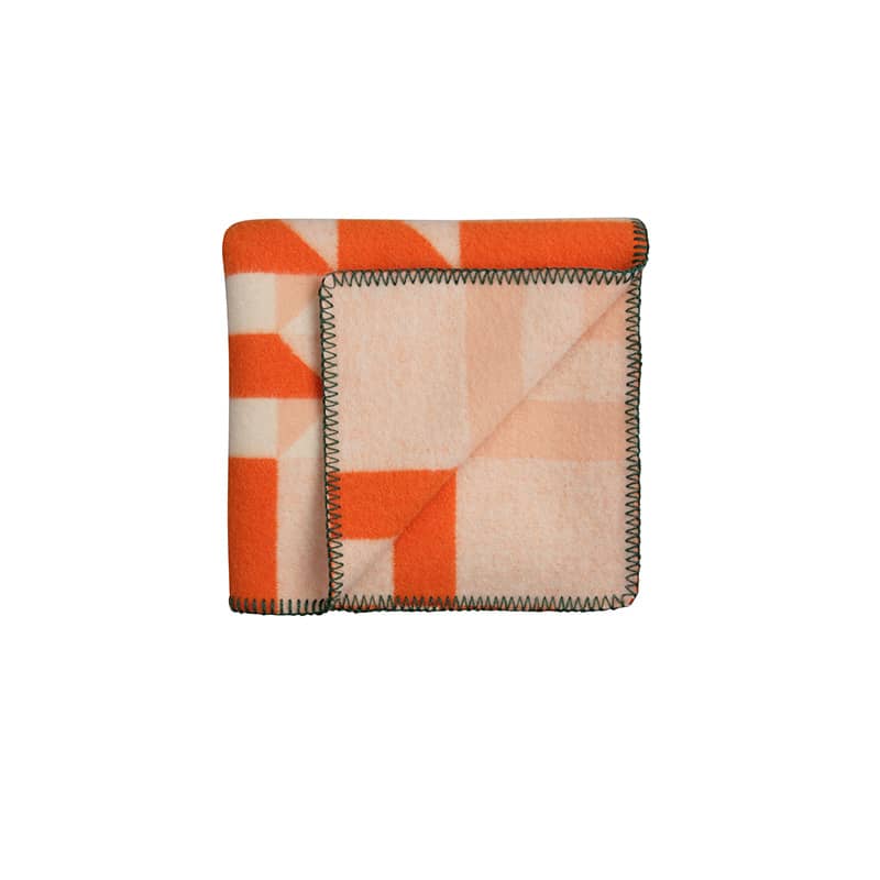 Kvam half size throw - Orange