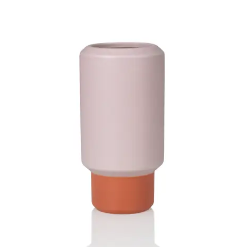 Fumario ceramic vase small - Pink Orange